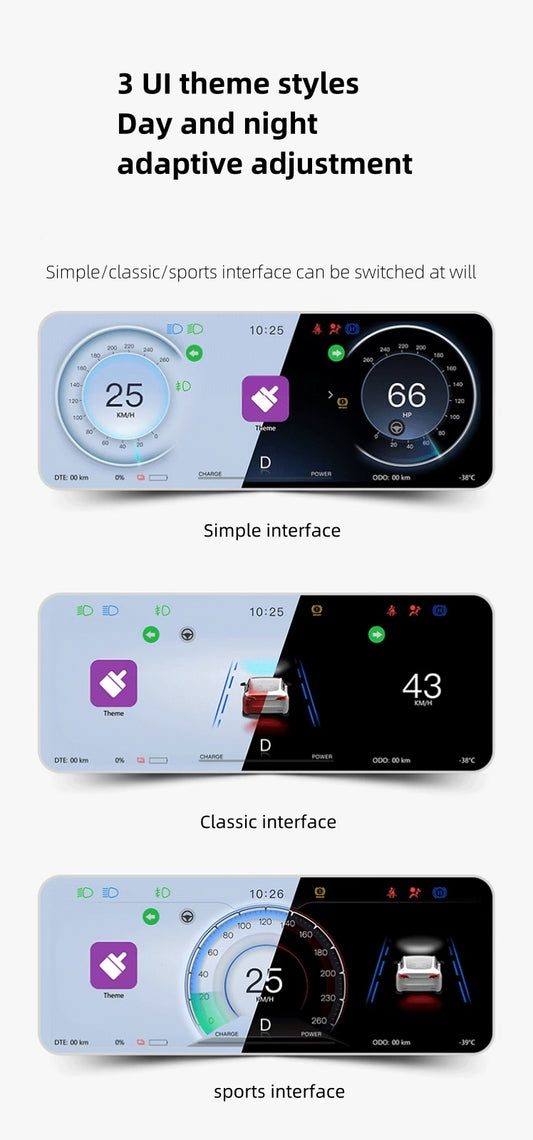 F9 9 Inches Touch Instrument Cluster CarPlay For Model 3 & Y Highland Tialloyelf