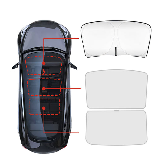 Tesla Non-Sag Glass Roof Sunshade Set CLOUDMALL