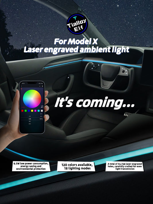 ModelX Laser Ambient Light( For New Screen Shifters ) 2021-2024 Years Tialloyelf