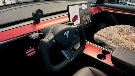 Model 3/Y Yoke Steering Wheel ( Black ) Tialloyelf