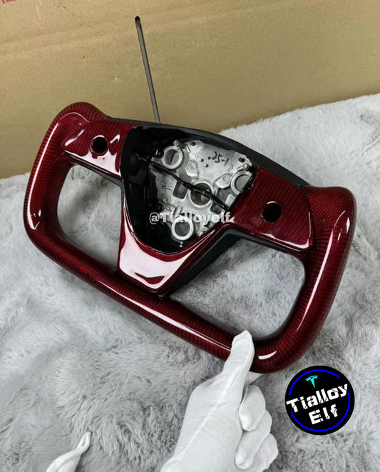 3rd Generation 3/Y Custom Red Charcoal Fiber Yoke Tialloyelf