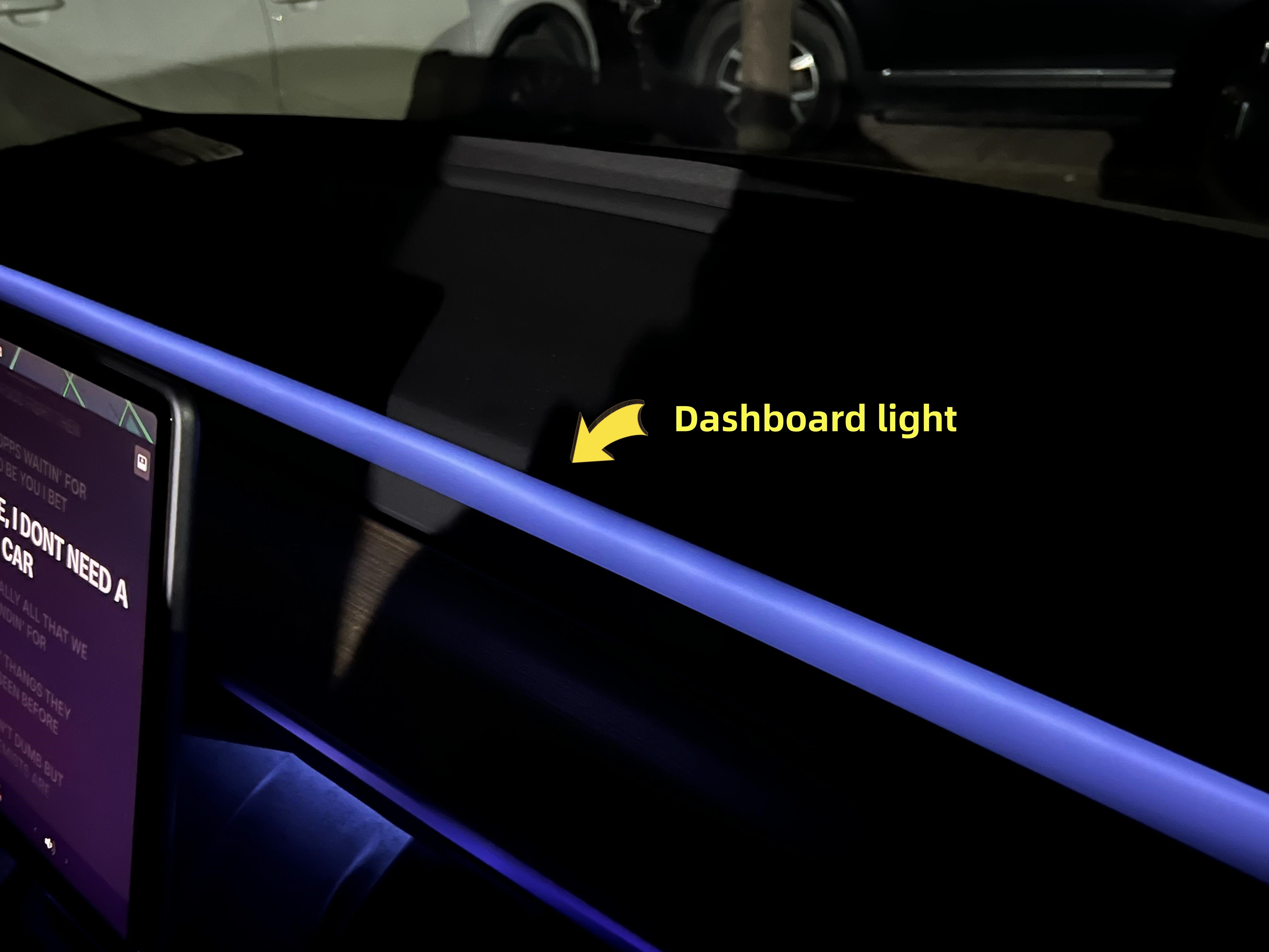 Tesla ambient light for Model3 ModelY (2019-2024) Gold Kit