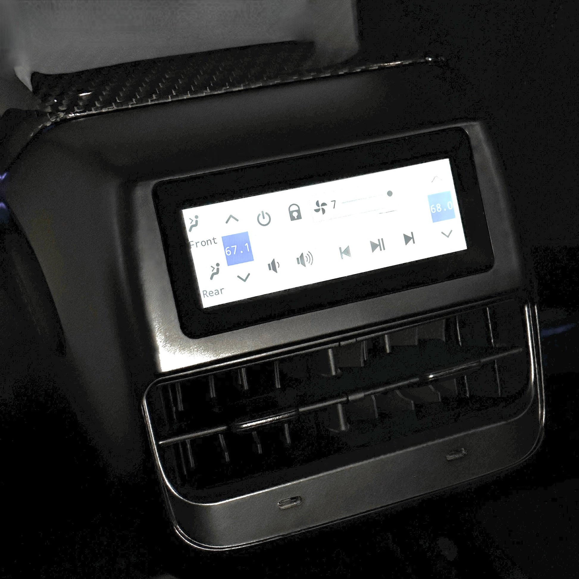 Model 3 & Y Backseat Touch Control System for A/C. Seats. Music. & More Sam