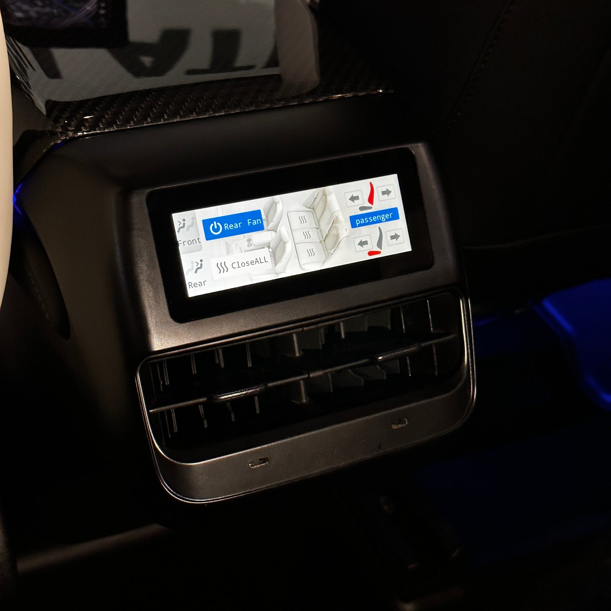 Model 3 & Y Backseat Touch Control System for A/C. Seats. Music. & More Sam