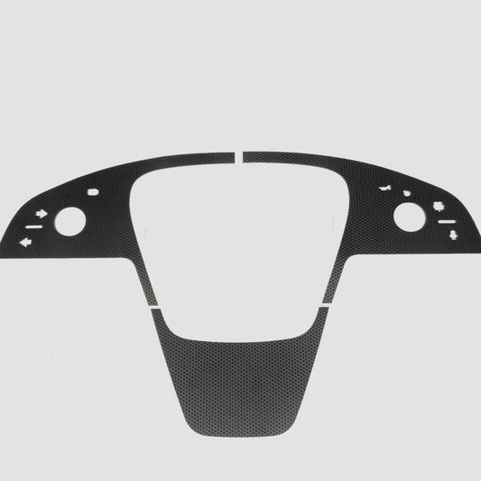2021-2023 Model S & X Yoke Steering Wheel 3M Vinyl Accent Wraps RPM TESLA