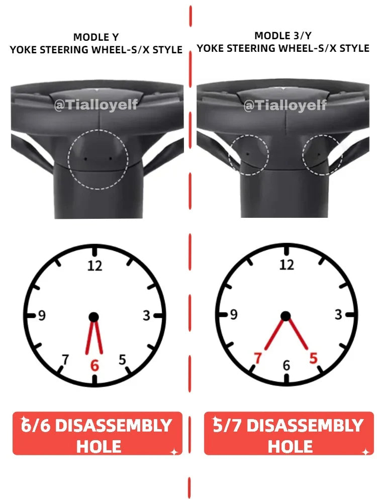 Model 3/Y Yoke Steering Wheel ( All pink) Tialloyelf