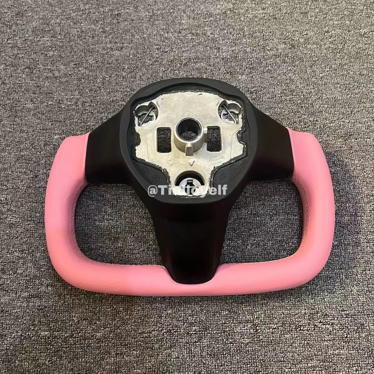 Model 3/Y Yoke Steering Wheel ( All pink) Tialloyelf