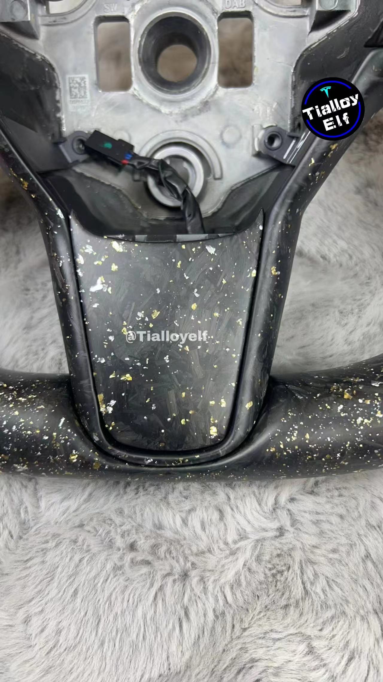 3/Y gold and silver forged steering wheel Tialloyelf