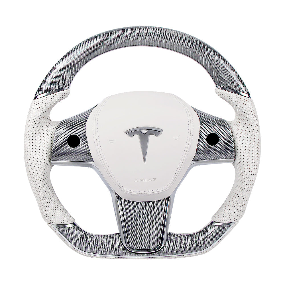 Model 3/ Y Customize Sport Round Heating Steering Wheel Tlyard