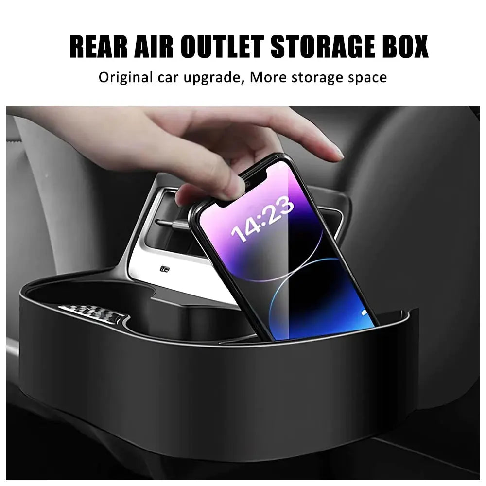Tesla Rear Air Conditioner Outlet Storage Box Tialloyelf