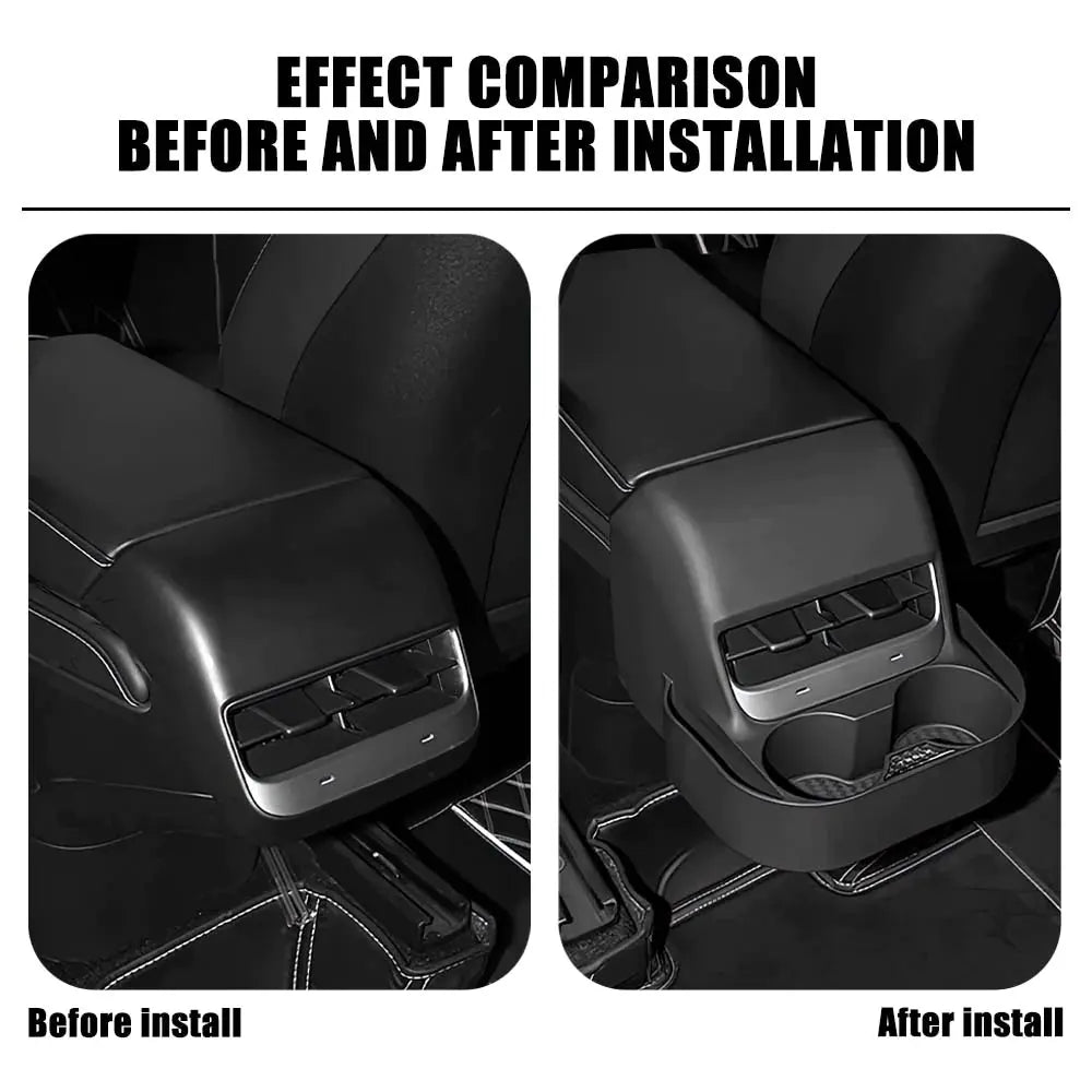 Tesla Rear Air Conditioner Outlet Storage Box Tialloyelf