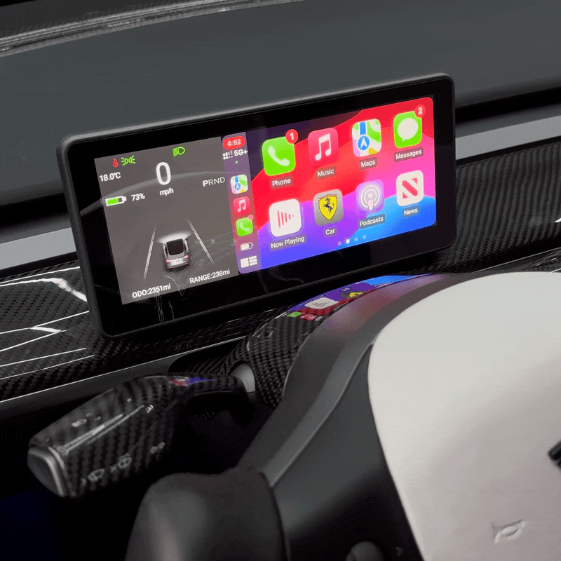 Model 3 & Y Touch Screen Display - Apple CarPlay. Android Auto. Front Bumper Camera. GPS & More Sam