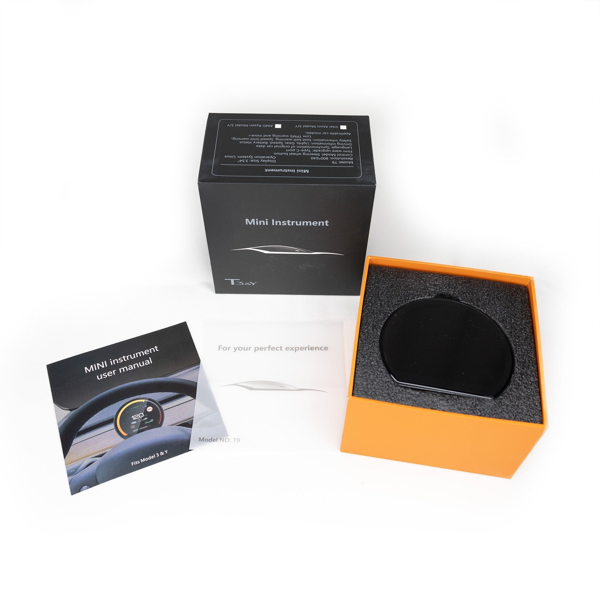 Model 3 & Y Dashboard Round Cluster Display - Mini Style Sam