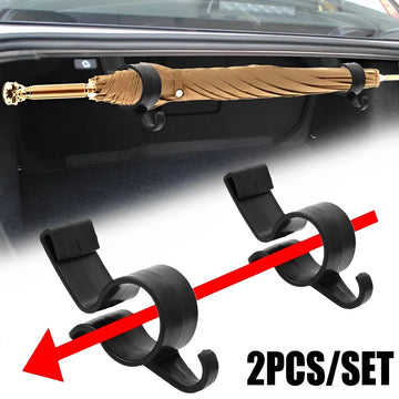 Car Trunk Umbrella Holder & Towel Hook Organizer | Auto Accessories for Captiva, Audi A4 B6, Audi 80, Nissan Tiida, Tesla Model Y