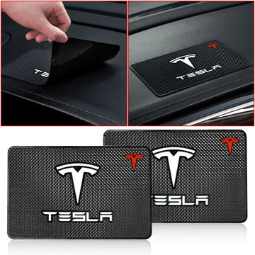 PVC Anti-Slip Sticky Pad Car Dashboard Mat for Tesla Model 3/Y/S/X Roadster, Interior Accessories