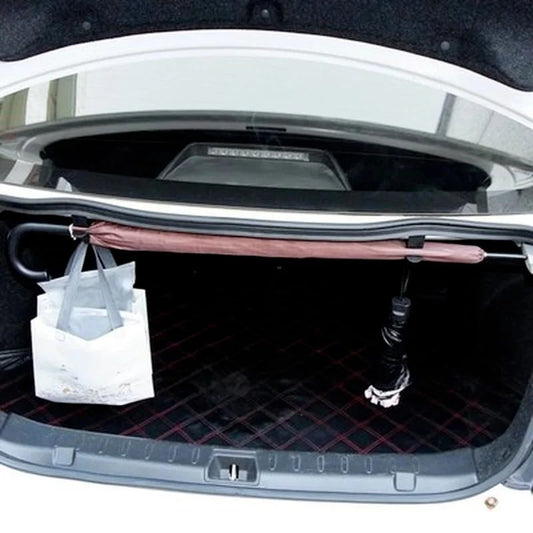 Car Trunk Umbrella Holder & Towel Hook Organizer | Auto Accessories for Captiva, Audi A4 B6, Audi 80, Nissan Tiida, Tesla Model Y