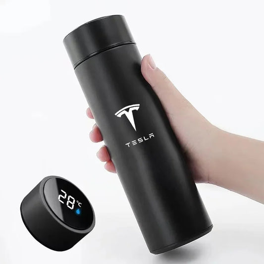 500ML Tesla Car Travel Mug | Stainless Steel Portable Water Bottle for Model 3/S/X/Y