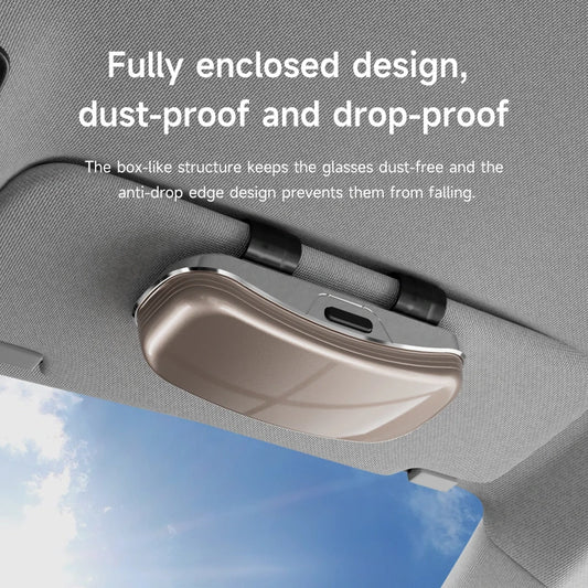 Tesla Car Sun Visor Glasses Case, Easy Access & Secure Storage, Thick Sponge Lining, Anti-Shake & Non-Falling Design