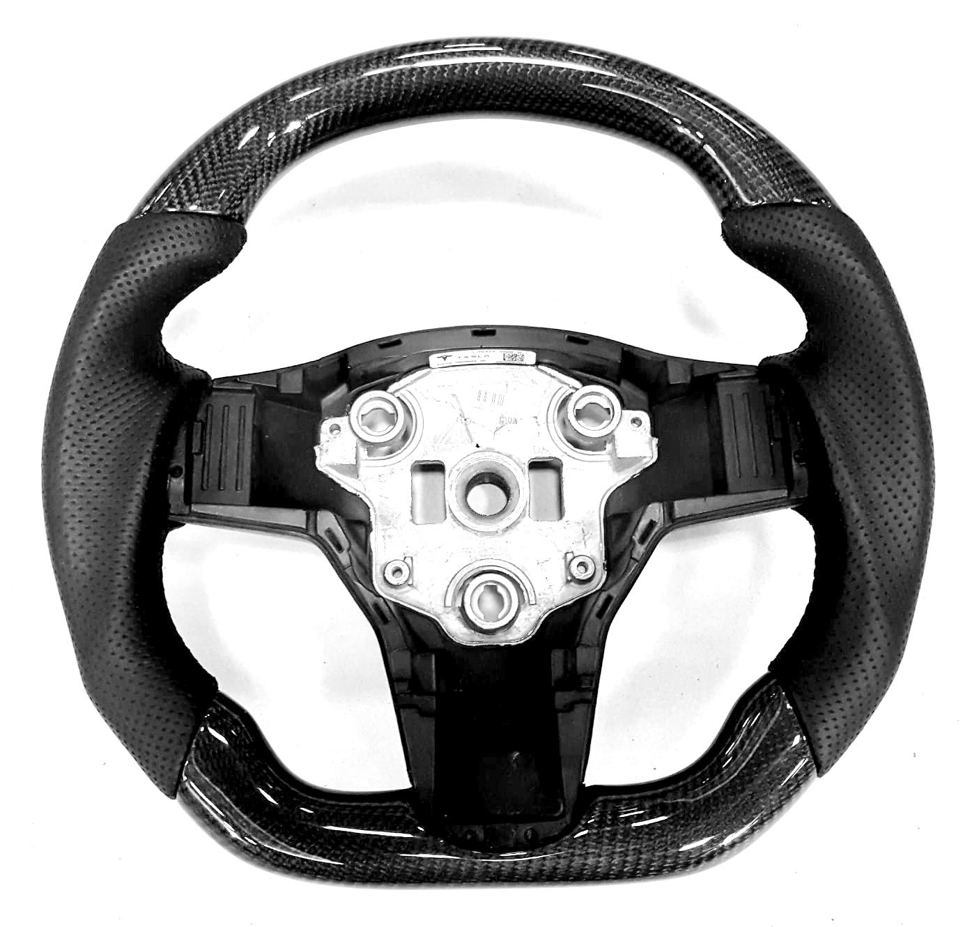 Model 3 & Y - Sport Grip Steering Wheel - Real Molded Carbon Fiber Jean